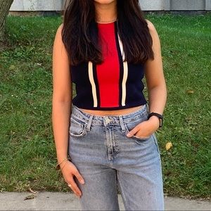 Gucci print crop top